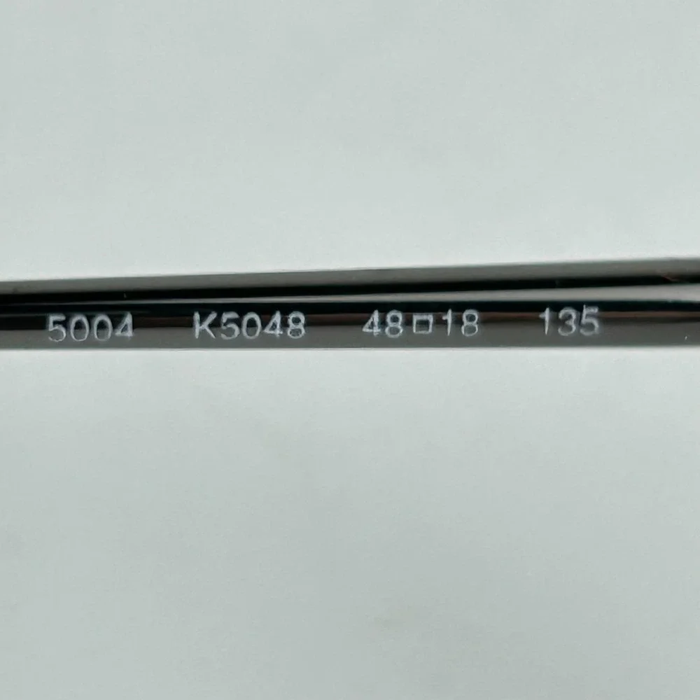 Anne Klein 5004 K5048 Unisex‎ Eyeglasses Frame Black Metal Full Rim 48-18-135 mm